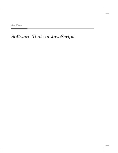 Software Tools in JavaScript