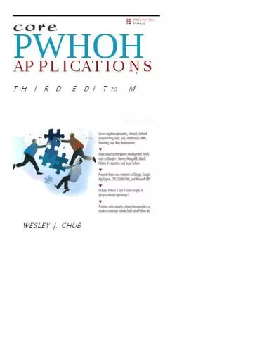 Core PYTHON Applications Programming
